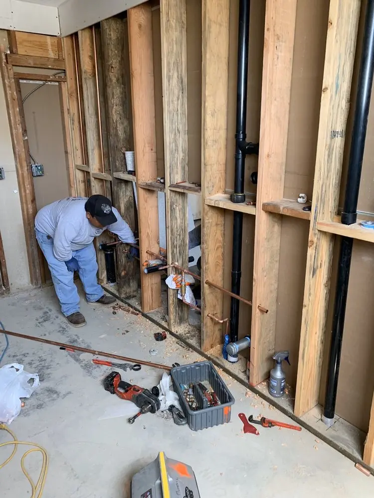 Commercial rough-in plumbing for Water Heater Replacement in New Carlisle